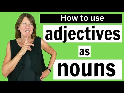 How to use ADJECTIVES AS NOUNS - English Grammar Lesson