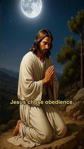 A powerful moment of prayer and surrender — Jesus in the Garden of Gethsemane.