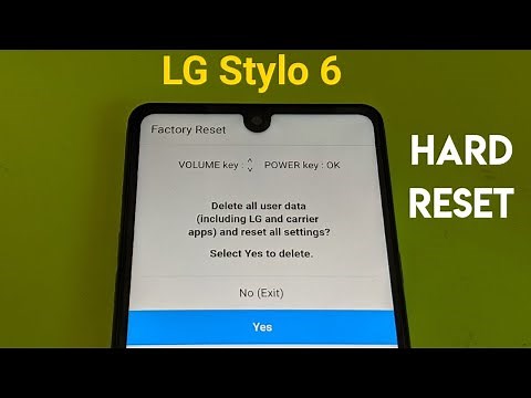LG Stylo 6 Hard reset and factory data reset