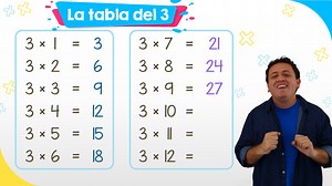 La tabla del 3 | Matemóvil