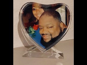 How to sublimate onto a Glass Heart Shaped Picture Frame