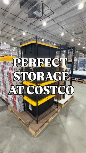 Amanda Tadros | Costcofam4u on Instagram: "GARAGE ORGANIZATION WIN 🧰 This Saferacks storage bin rack is perfect if your garage is overflowing with 27-gallon bins. Slide bins in and out easily — no more digging, stacking, or heavy lifting. ✅ Designed for 27-gallon storage bins ✅ Easy-slide, in-and-out access ✅ Heavy-duty steel construction ✅ Adjustable + space-saving vertical design ⚠️ Accessories not included ✔️ Item #: 1558000 ✔️ Price at register: $49.99 #costcofam4u #garageorganization #gara