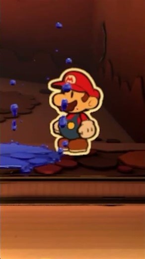 RUNNING STRAIGHT INTO LAVA TO AVOID BATTLES! | Paper Mario: Color Splash | #shorts