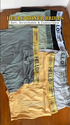 Hello Boxer Briefs 👕🔥 | Soft, Stretchable & Comfortable Everyday Wear