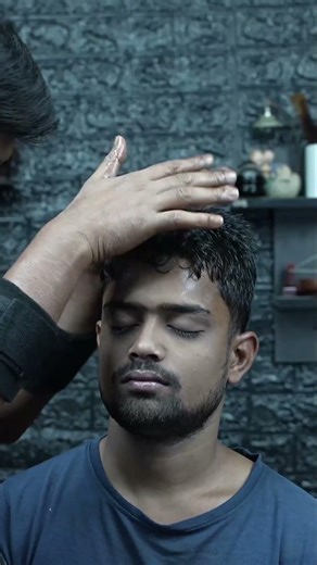 Home ASMR Clinic: Deep Wooden Comb Head Massage For Headache & Migraine Treatment #shorts