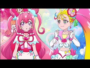 Tropical Rouge Precure baton pass! Cure summer x Cure Precious