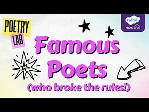 POETRY LAB: Famous Poets (who broke the rules!)
