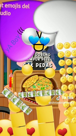 Playful Cartoon Chef Cooking Delicious Meals