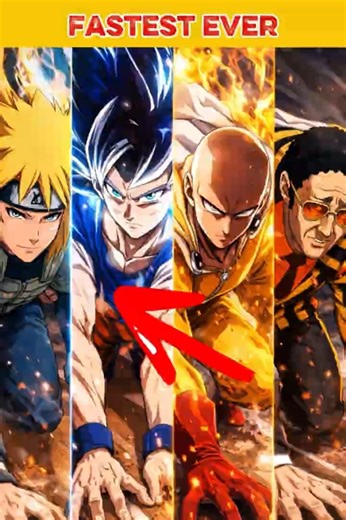 Fastest Anime Character Ever? (No Bias Ranking) 🔥 #anime