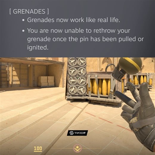 Idk if this is a legit update or not because I don’t play anymore, but all these changes increase the skill gap and punishment for “suboptimal” decisions like prematurely reloading or messing up nades. You can’t just spam half a mag through a smoke and reload for free.