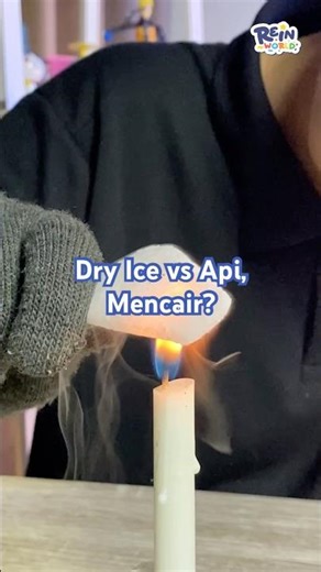 Experiment: Burning Dry Ice, What Happens?