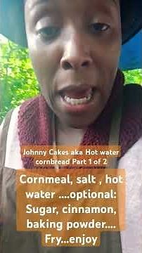 18th century -19 Century Enslaved Breakfast -Johnny Cakes