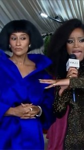 I shared my #metgala inspiration with Keke Palmer and she shared her hilarious appreciation for my @balenciaga clutch! Love you Keke | Tracee Ellis Ross