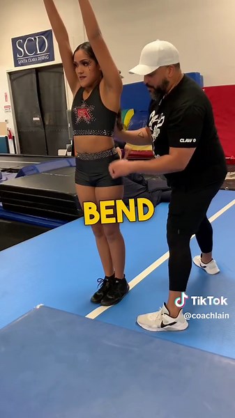 When working on your back handspring, make sure youre checkin’ them boxes: ✅ Bend ✅ Fall ✅ Stand ✅ Shape Change #backhandspring #tumbling #coachlainhelps #tumblingcoach #tumblingvideos #cheertumbling #powertumbling