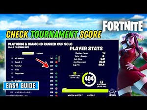 How to check tournament score in Fortnite?
