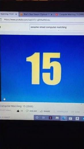 sesame street computer smart matching 15