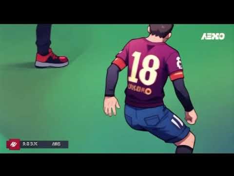 Messi cartoon goals