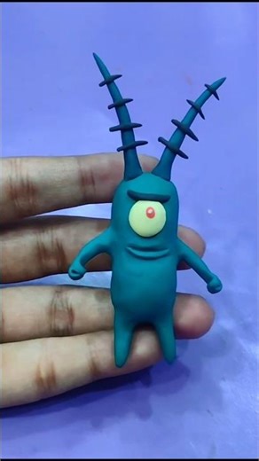 planton clay model #spongebob #clay #clayart #art #shorts #shortvideo