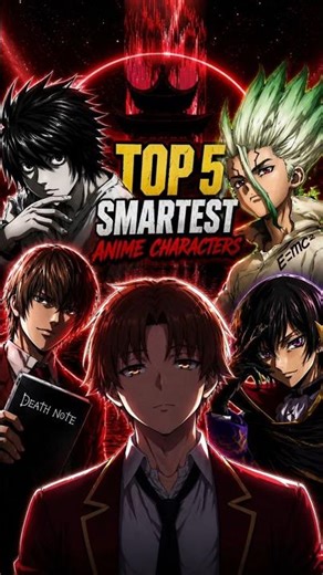 Top 5 Smartest Anime Characters (IQ Level 🤯)