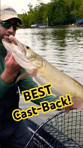 Ultimate Muskie Fishing CAST-BACK Tactic! 🤯😮 #fishing #muskyfishing #musky #muskie #esox #outdoors