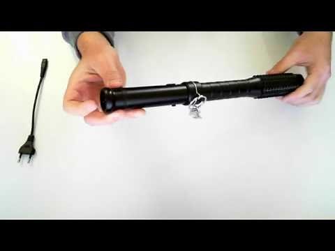 Matraque taser shocker électrique - Tazer batte 1300000 volts