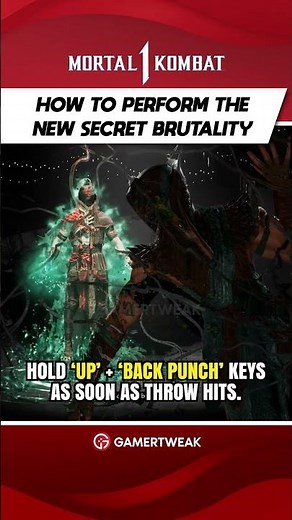 How To Perform New Secret Brutality in Mortal Kombat 1 💀🔥 #shorts #mk1