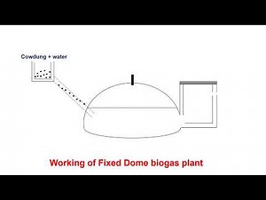 Fixed dome biogas plant design and working