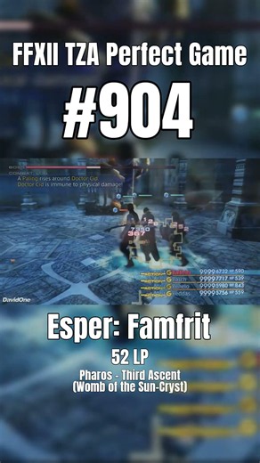 FFXII Perfect Game 904 | Esper: Famfrit #Shorts #FinalFantasy #Gaming #RetroGaming