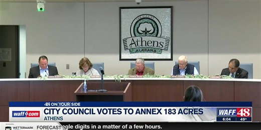 Athens annexes 183 acres of unincorporated Limestone Co.