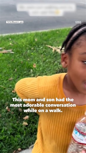 319K views · 11K reactions | This mom and son have the cutest conversation during a walk: "When I don't have to go to day care, I'm glad. I could be more with you." 凉 https://trib.al/pmYV5jv | Good Morning America | Facebook