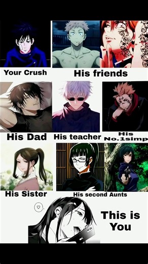 The struggle of simping for Megumi... 💀 #jjk #jujutsukaisen #megumi #fushiguro #gojo #toji