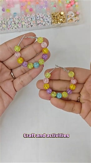 Diy Hoop Earring | Beaded Hoop Earring| Beads Jewellery Making Idea