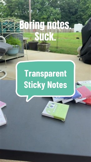 Transparent Monster Sticky Notes for Back to School