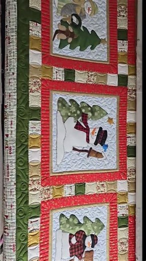 Snowman Applique Quilt Roll Off