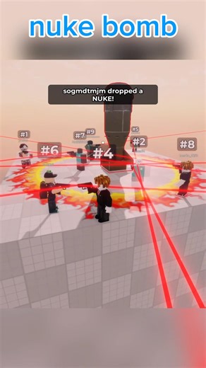 Use a nuke bomb in a blind shot#roblox #ロブロックス #robloxfyp