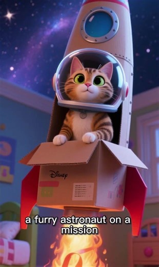 This cat’s dream? The Moon.🥹🥰 #catshorts #cute