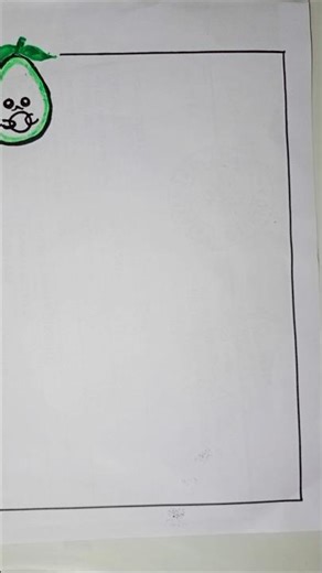 "Easy Side Border Design for School Project Work #shorts"