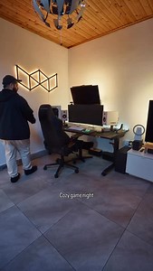 Cozy game night 🕹️ I rarely find time to game lately but I decided to take a night off, get comfortable and enjoy a nice racing session. It also gave me a proper chance to test out this new chair. I’ll be reviewing it in a future video but wow! It’s the DX Racer Martian Pro in case you are wondering 🤐 Heated and cooling seat with a massage function 🤯 #gaming #officevibes #cozy #cozyvíbes | Peter Georgiou