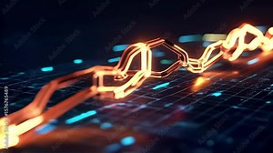 Blockchain Transaction Chain Visualization with Tracking Camera and Crypto Nodes