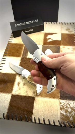 ALEX Switchblade - Bolster Release - Stag Horn/Ebony Wood/Snake Wood