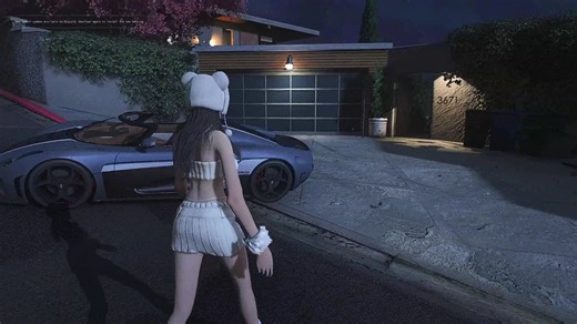 GTAV传承版真实光影夜晚极致画质接近GTA6的画面！科尼赛格MOD演示【最新NVE  quantv reshade】