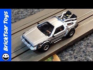 Back to the Future DeLorean Time machine Autoworld Slot Car review
