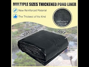 yeezoo Reinforced Large PE Pond Liner, KOI Pond Liners for Outdoor Ponds
