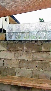 Glass block design mga idol sa Taas ng lababo #adsonreels #streamadsonreels #highlightseveryone #viewers #construction worker #everyone | Jerome Almojuela