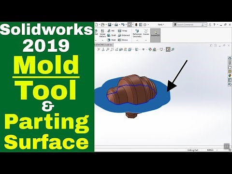 MOLD TOOL SOLIDWORKS 2019 tutorials for beginners | mold tools | solidworks
