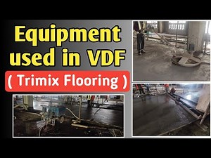 Equipment used in VDF Flooring I Trimix Flooring I Vacuum Dewatered Flooring