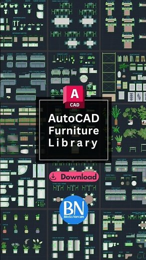 📥🖥Download AutoCAD Blocks Library. For architectural renderings.