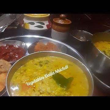 Vegetable Dalia khichdi recipe | Broken wheat dalia Pongal | godhi nucchu - godhumai rava pongal