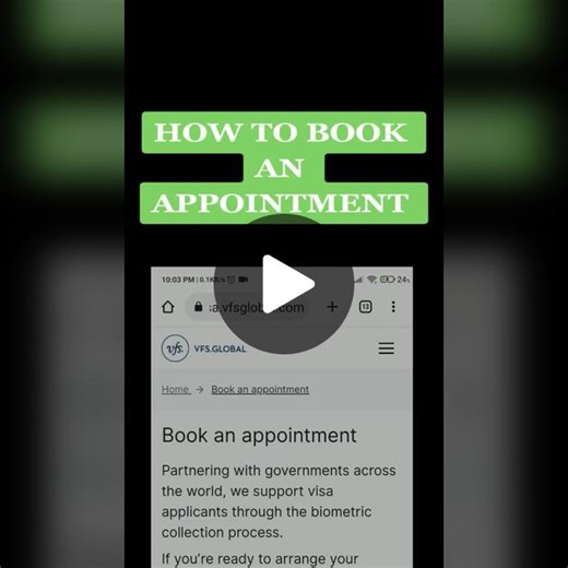 How to Book an Appointment in VFS Global - All Country Guide
