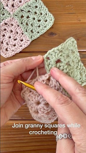 Join Granny Squares As You Go ✨ Crochet Tutorial
